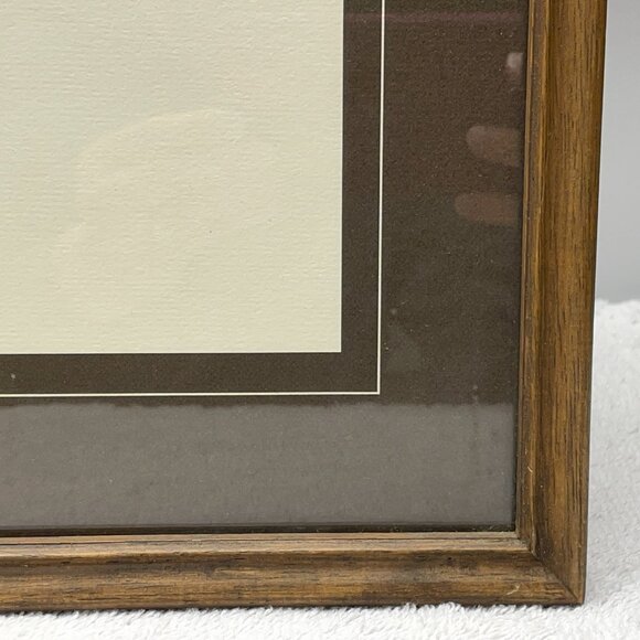 GUC Vntg Framed Tennis Print, "Match Point," #733, Artist Gary Patterson, 21" L - Picture 9 of 15